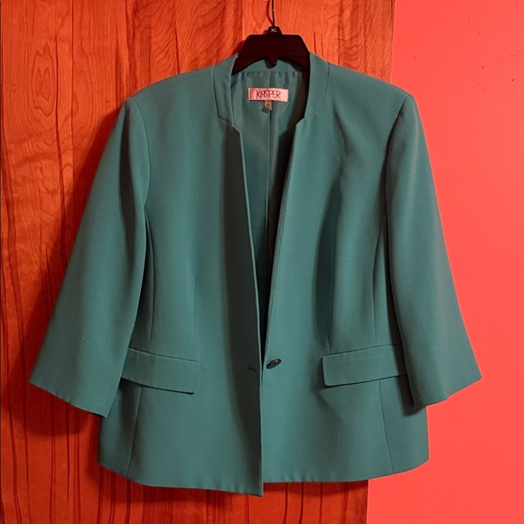 Kasper Women's Aqua Suit Jacket - Picture 1 of 2